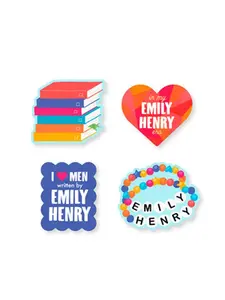 Emily Henry Stickers - Sticker Set of 4 -- Out of Print, Paperback