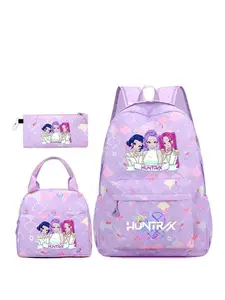 3Pcs Women'S Backpack with Large Capacity, Kpop Girl Group Printed Zipper Closure, Fashionable and Versatile, Personalized and Trendy, Suitable for Students to Go to School, Campus, Work, Commuting, Shopping, Women'S Backpack, School Backpacks