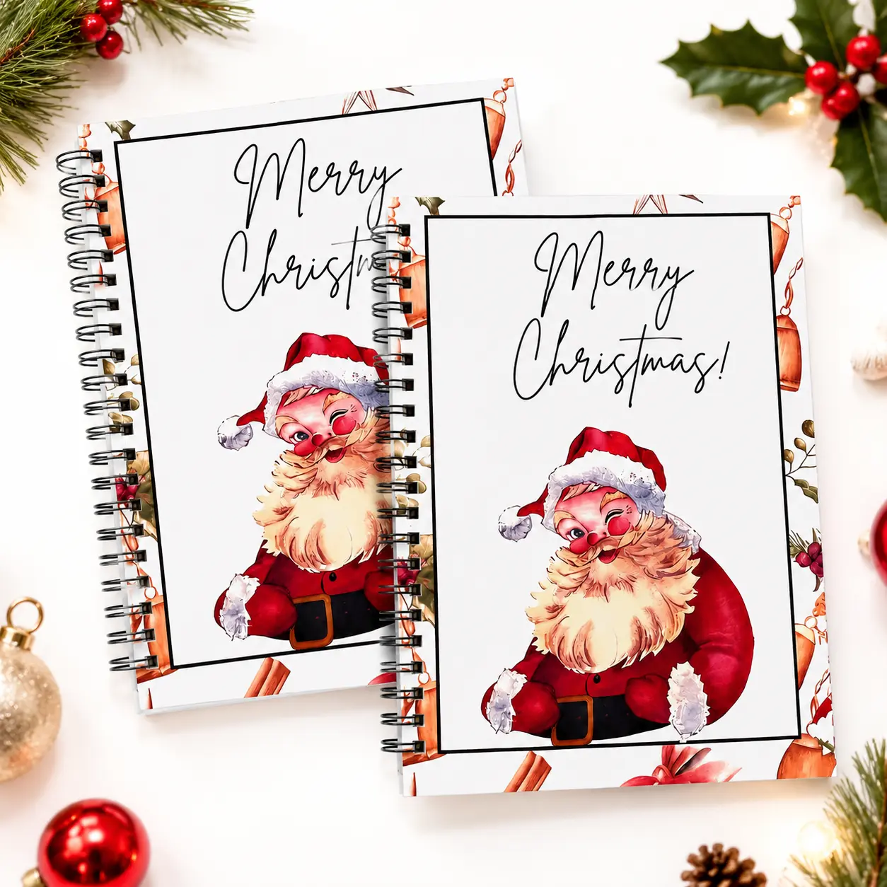 2/3 Pack Christmas Card Book – 5x7" DIY Personalized Spiral Bound Card Book, Surprise on Every Page, Ideal for Family, Friends & Students