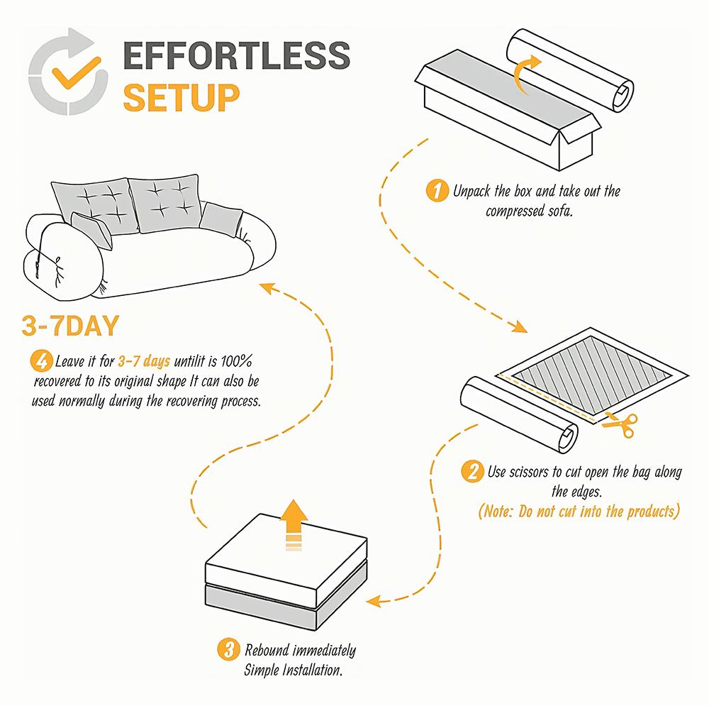 132'' U-shape Modular Corduroy Sofa Modern Living Room Comfortable No Assembly Needed Popular Boneless Sectional Couch Loveseat Couch Sleek boneless sectional couch bean bags furniture living room