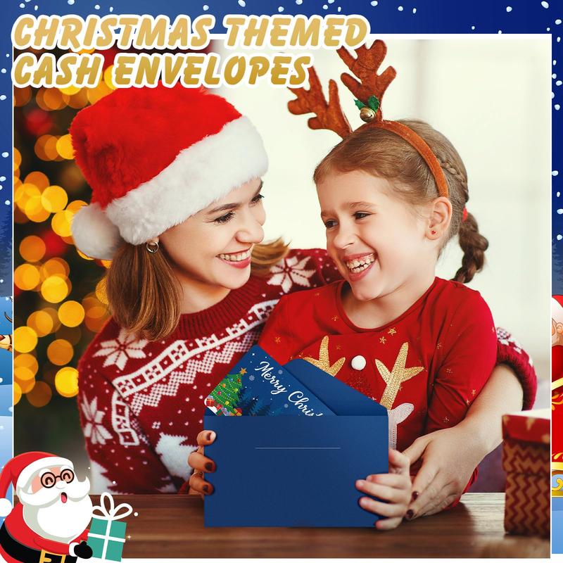 Christmas Clearance Sale Christmas Money Holders Cash Gift Envelope with 10 Slots Santa Snowmen Pattern DIY Christmas Gift Ideas Xmas Gift Card Holder for Family Friend,Christmas Valentine's Day Thanksgiving Day Anniversary Surprise Gift
