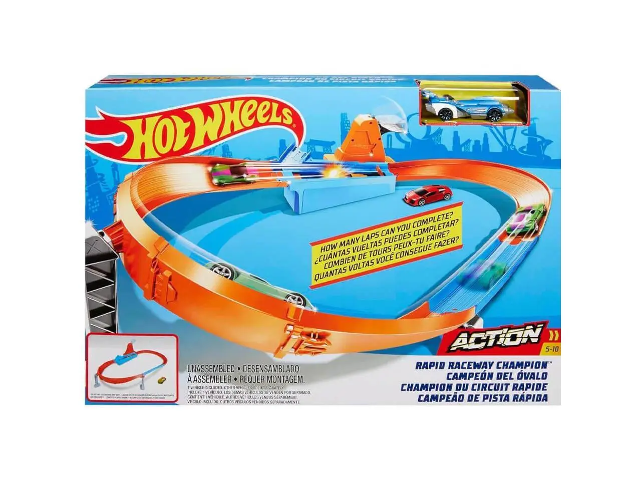 Mattel Hot Wheels Action Corkscrew Jump Champion