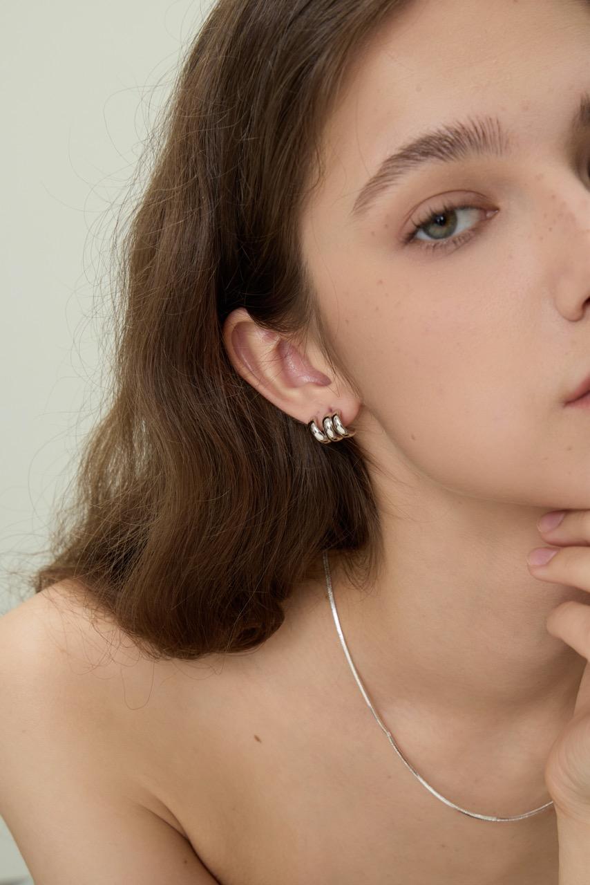 Mix & Match Triple Hoop Earrings – 3-in-1 Design | 18K Gold / Platinum Plated with 925 Silver Posts