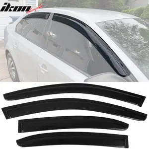 Window Visor for VW Volkswagen Jetta A6 4dr 2011-2018 Smoke Sun Rain Guard