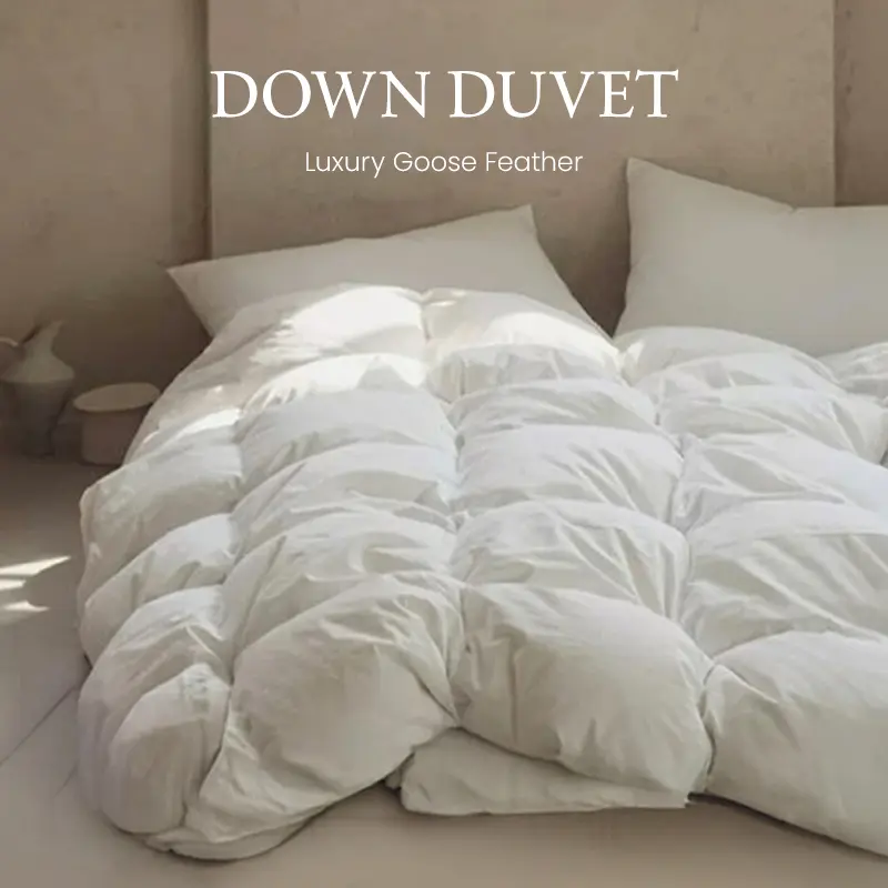 APSMILE Luxurious Feather Down Comforter Duvet Insert - 400TC Silk Touch, Ultra Soft, Fluffy, Lightweight, All-Season, Super Warm Hotel Collection Bedding (Twin, California King, Oversized King) | Mid-Year Sale Deals, Home Decor, Bedroom Decor