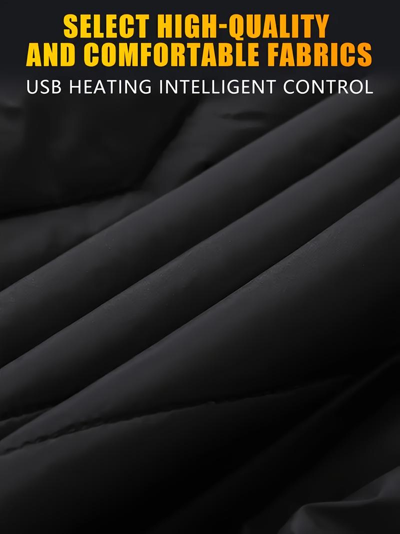 Men's Heated Jacket, 25 Heating Zones & 4 Heat Settings - Full-Zip Fleece Lined Winter Coat with Softshell Insulation and Heated System, Machine Washable Polyester Fabric, Suitable for Workers and Cold Weather (Not Included), Women's  Black Long Sleeve