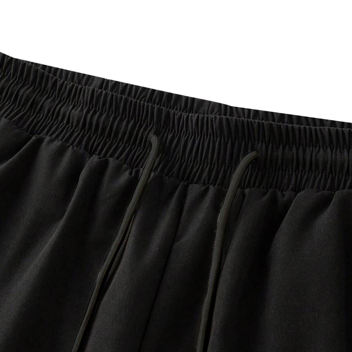 3pcs Men's Casual Cargo Shorts with Drawstring Waist, Flap Pockets, and Label Patches - Ideal for Summer Outdoor Wear , Daily Wear Shorts|Smooth Texture Shorts|No Lining Shorts