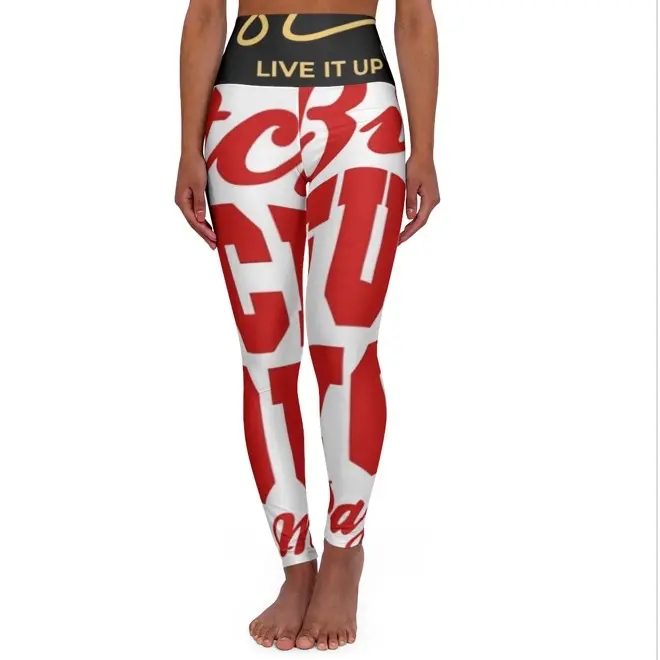 Marx Dublin Limited Edition Bold Red : high waisted yoga leggings . Bringing bold graphic energy to movement & everyday wear !