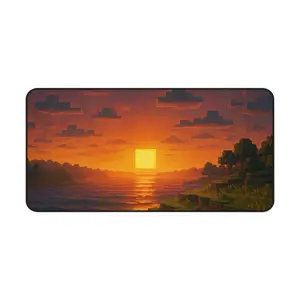 Minecraft Sunset Desk Mat