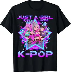 Just A Girl Who Loves Kids Girls K-pop Birthday Kpop T-Shirt