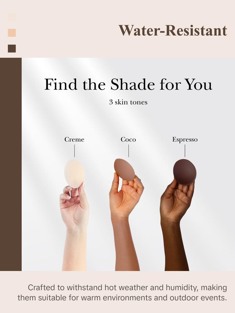 Nippies Double-Sided Sticky Nipple Covers - Reusable Breast Pasties - One Side Sticks To You, The Other Sticks To Your Clothes - Stay Put In Place