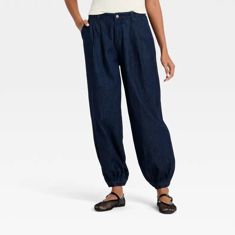 pleated balloon pants - TikTok Shop