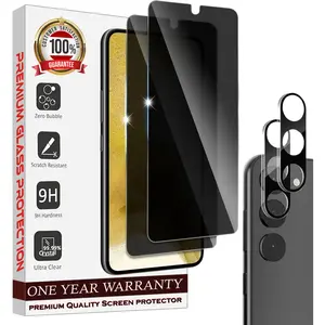 Entronix Case Privacy Screen Protector for Galaxy S22 Plus with Camera Lens [2+2], Anti-Spy Tempered Film Protection Durable