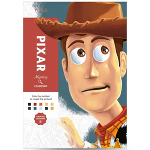 Disney Mystery Coloring: Pixar: A Color by Number Book Paperback – February 24, 2026