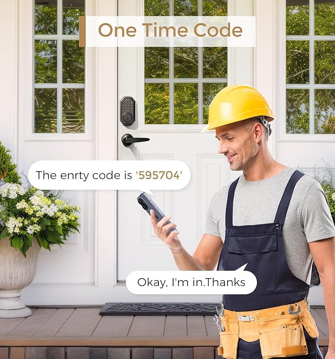 ARPHA D180 Keyless Door Lock with 50/100 Codes, Smart Lock with Anti Peeping Password, Keypad Deadbolt One Touch Locking, Auto Lock, Easy Install.Multiple styles to choose from, APP version&no APP version; With door handle&without door handle ARPHA D180 Keyless Door Lock with 50/100 Codes, Smart Lock with Anti Peeping Password, Keypad Deadbolt One Touch Locking, Auto Lock, Easy Install.Multiple styles to choose from, APP version&no APP version; With door handle&without door handle