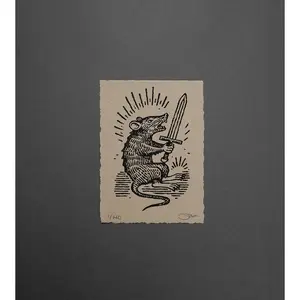 Study Rat  - High-Quality Print