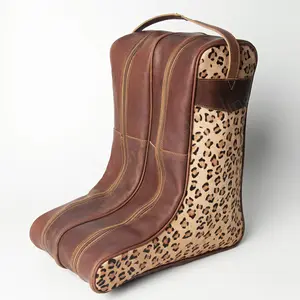 American Darling Boot Cover Hair on Genuine Leather Men & Women Western Tall Boots | Shoe Sleeves for Travel