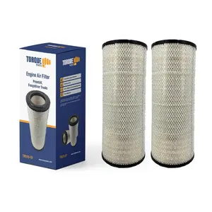 TORQUE RS3516 Engine Air Filter Compatible with Select Peterbilt 357 377 378 379 382 384 385 386 387 Freightliner Argosy FL Accessories Parts Replaces LAF2536 AF25219 46842 6842 TR515 2 PCS