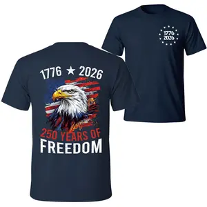 America’s 250 Years Patriot Pride T-Shirt– Vertical Logo Design, Unisex