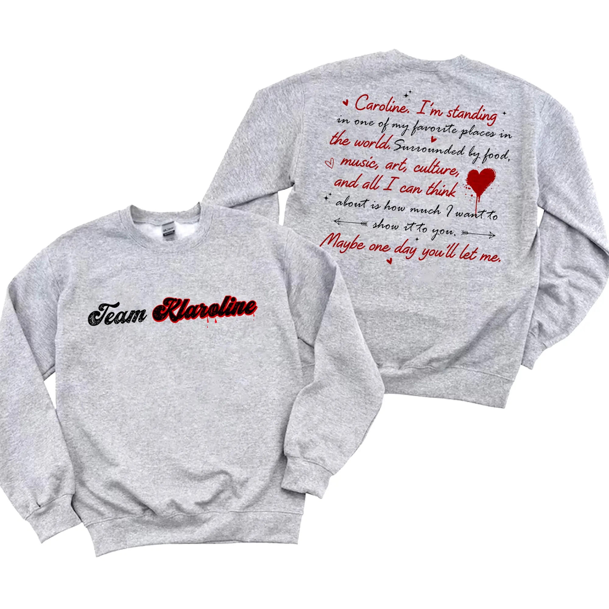 Karoline The Vampire Diaries Quotes Sweatshirt, Team Karoline Sweatshirt, Klaus Mikaelson Sweatshirt, The Vampire Diaries Sweatshirt, Mystic Falls Sweatshirt, Comfortable Unisex Sweatshirt, Ideal Gift for Vampire Diaries Lovers