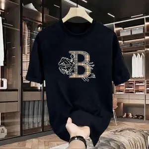 New casual T-shirt 2025 summer warhorse high-end fashion printing, personalized round neck trendy men's clothing, suitable for men, women, mothers and friends, couple style, fashionable and loose, youthful and energetic, men's daily wear tops