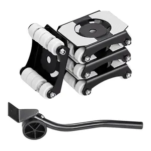 VEVOR Furniture Dolly,  , 750 lbs Load Capacity, Heavy Duty Furniture Movers with Wheels, Carbon Steel Panel, Dual-Row & Eight-Wheel Structure, Furniture Lift Slider Tool Set for Appliances, Sofa, Fridge