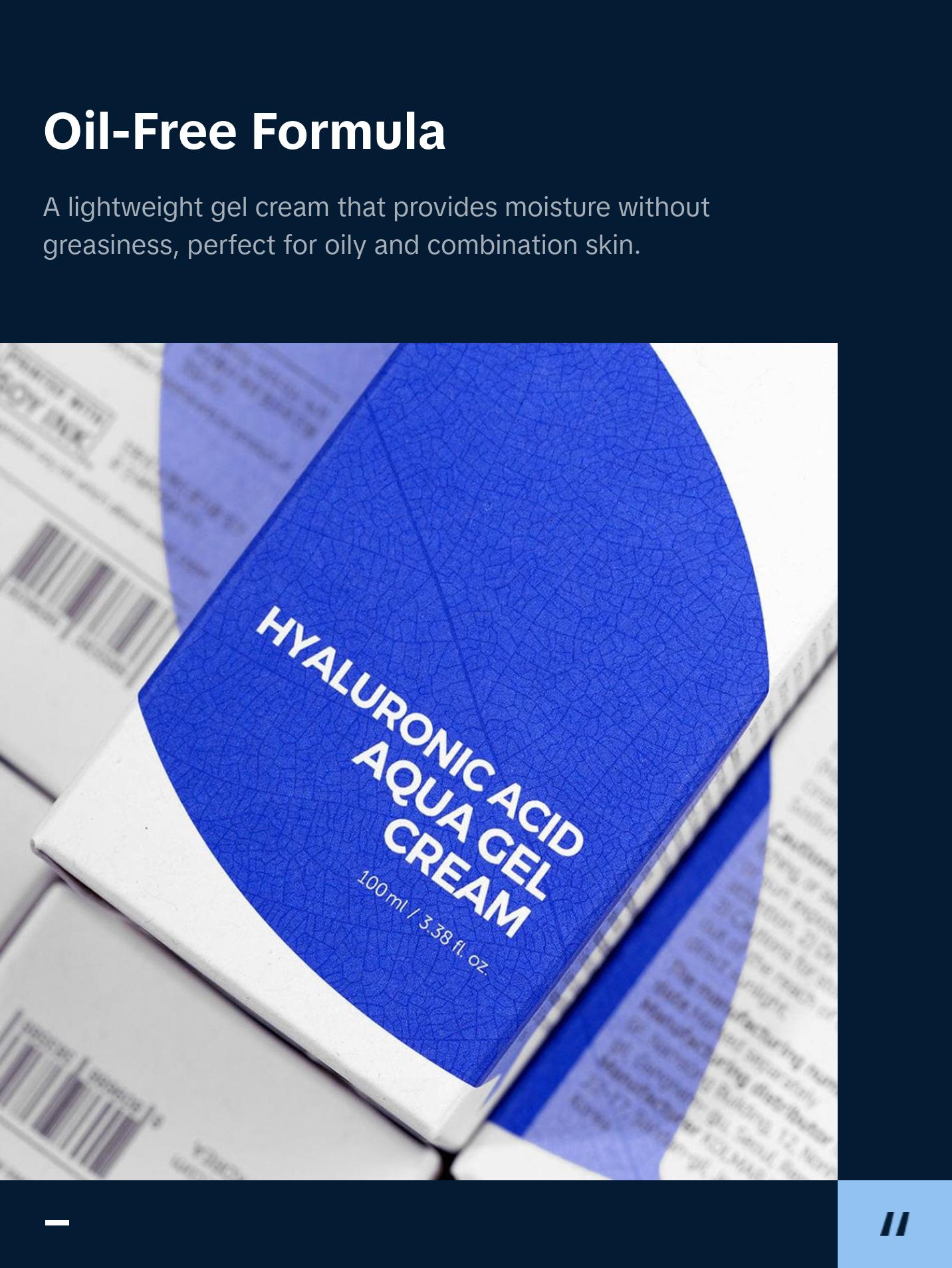 Isntree Hyaluronic Acid Aqua Gel Cream 100ml – Lightweight Hydration for Oily & Sensitive Skin Moisture Moisturizer