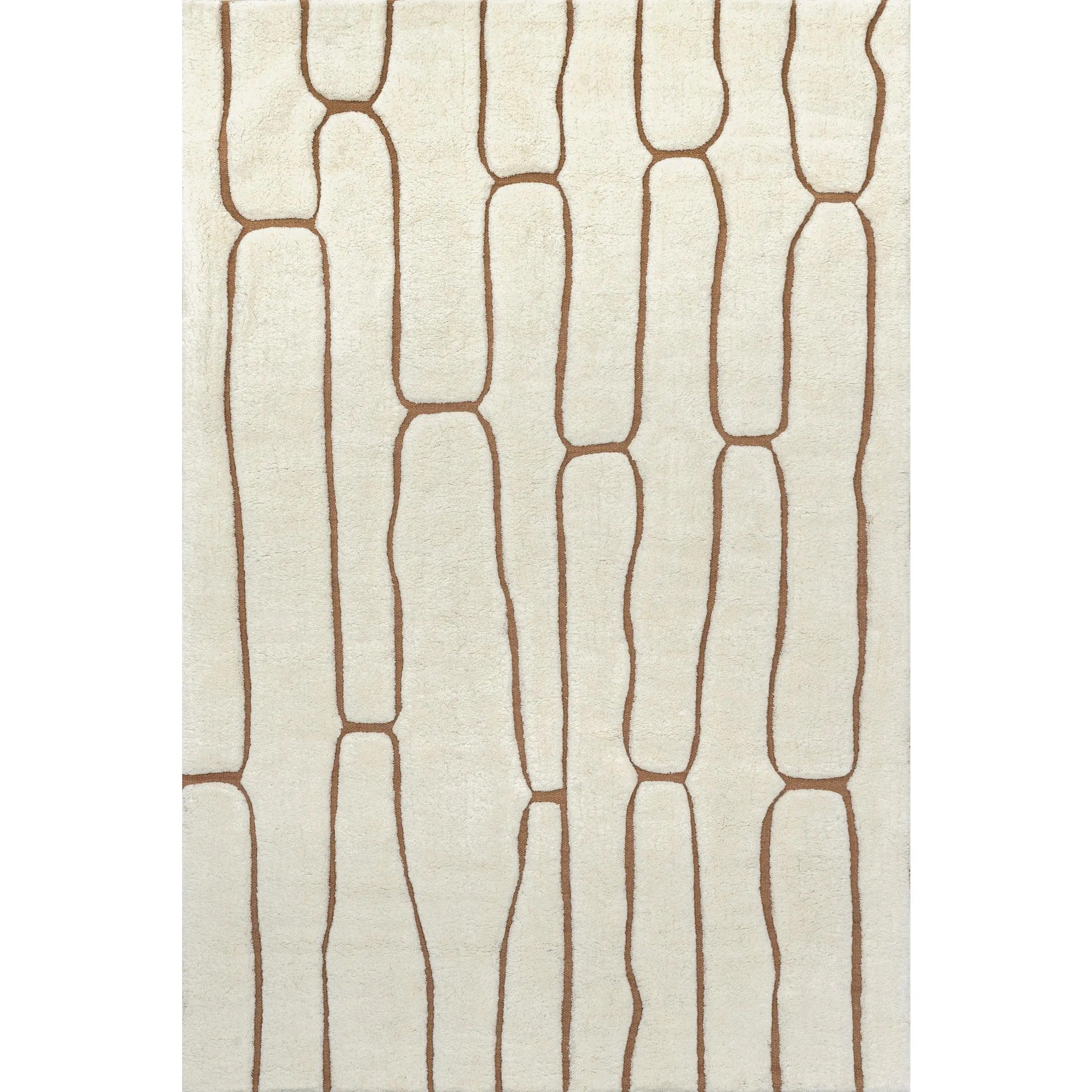 Nazco Abstract New Zealand Wool Area Rug, Stylish Abstract Area Rugs for Living Room, Premium Home Decor Carpet