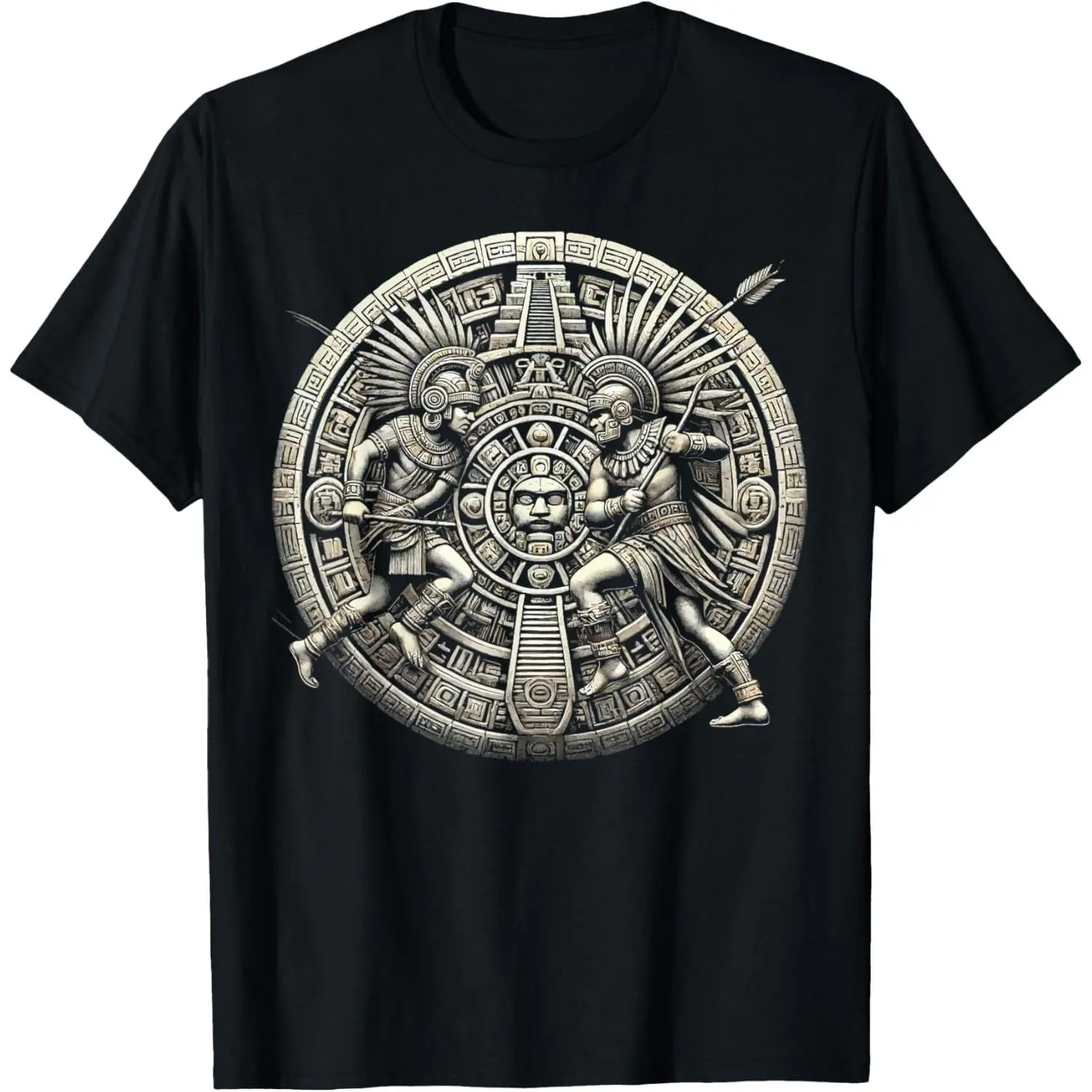 Aztec Warrior Mayan Indigenous Mexican Aztec Jaguar T-Shirt graphic tees men gifts shirts men