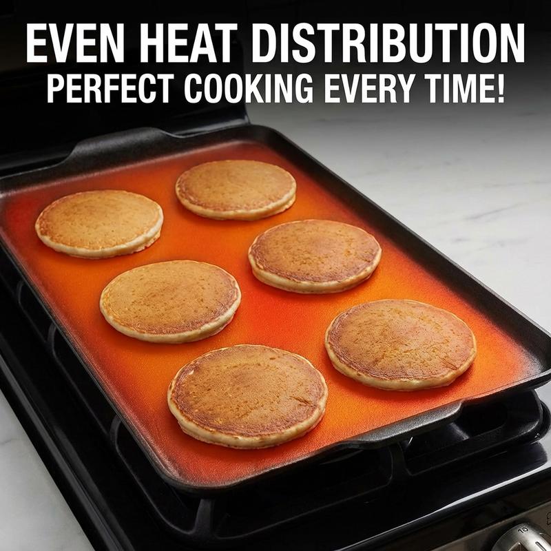 AORAN ceramic baking pan, non-stick food-grade baking pan, Teflon-free baking pan, perfect for baking bacon, chicken wings, steak, ham, sandwich bread, and toast for family gatherings.