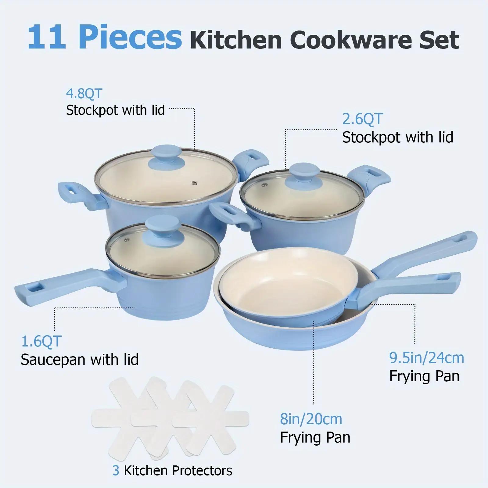 MGKKT Premier Hard-Anodized Nonstick Cookware 11-Piece Pots and Pans Set Dishwasher and Oven Safe with MineralShield Nonstick Technology Durable and Versatile Kitchen Cookware Outdoors  black friday deals 2025 blackfriday TiktokShopBlackFriday