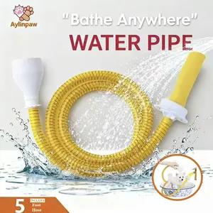 Pet rinse pipe No-Install Tub Faucet Sprayer – 5 ft. Shower HoseTub Spout Attachment , Hair Washing, Baby Bath, Pet Care