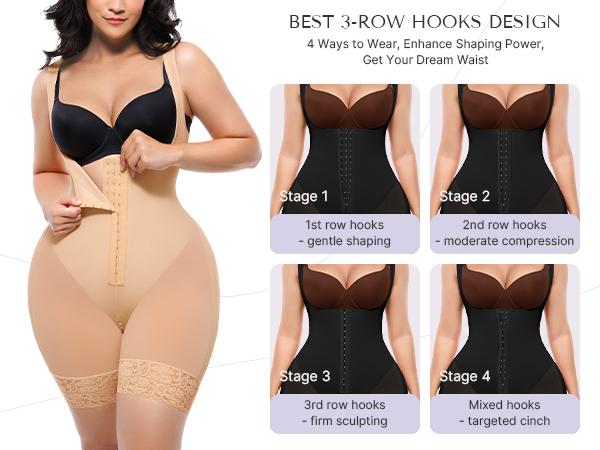 Shapellx BOOT-YEAH AirSlim Extreme Compression Open Bust Bodysuit