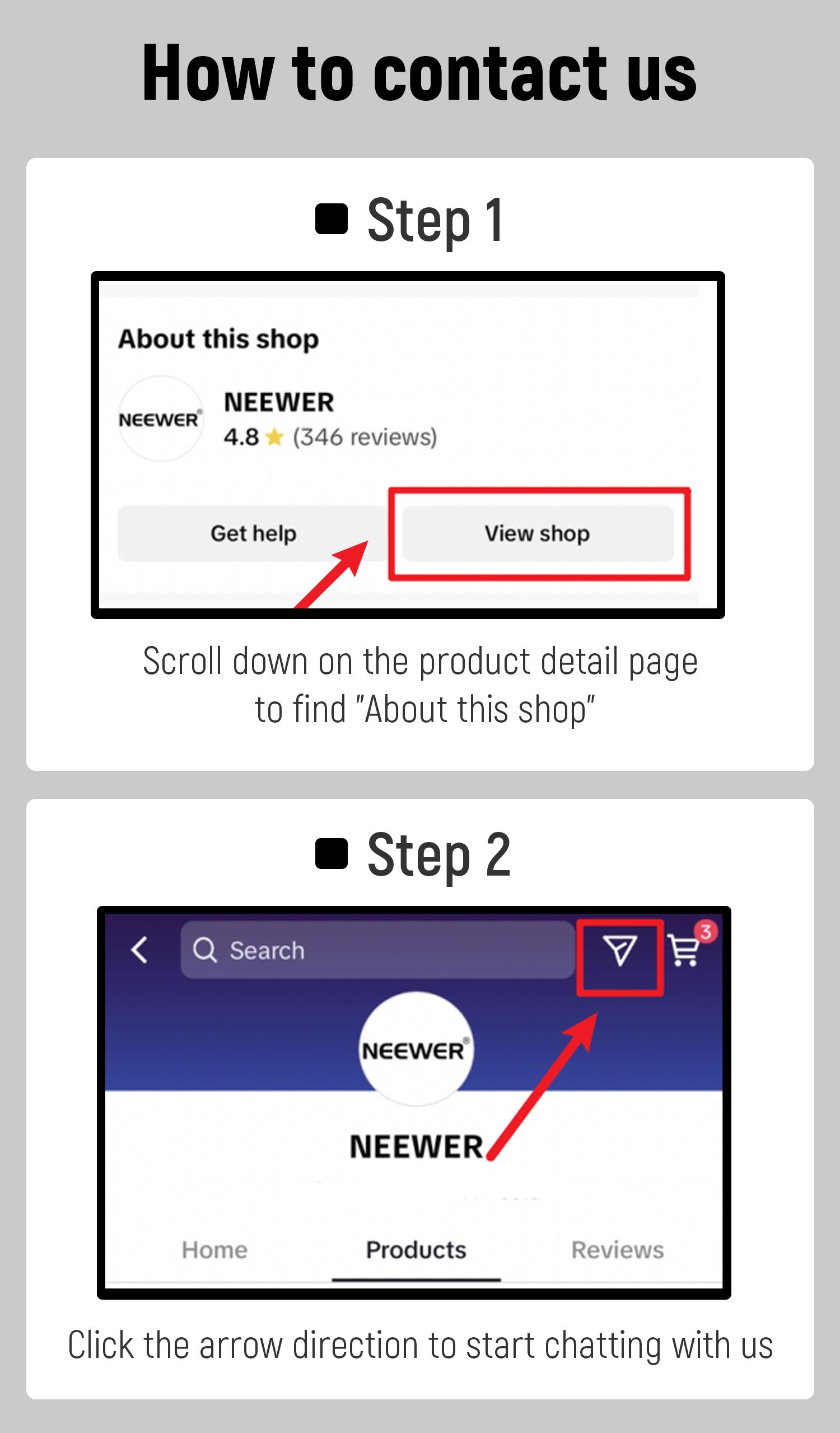 NEEWER ST83 Super Clamp with 3" Dual Ballhead Magic Arm