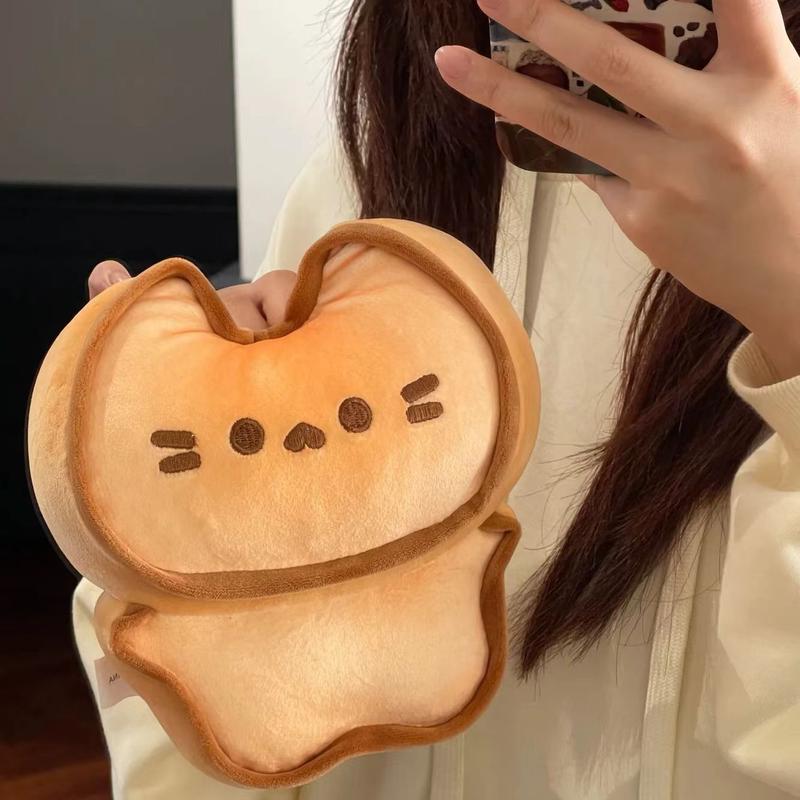 Butter Cookie Cat Plush Doll Soft & Gentle Valentine's Day Gift for Friends or Couple Cute Kitten Toy Relieve Stress and Tension