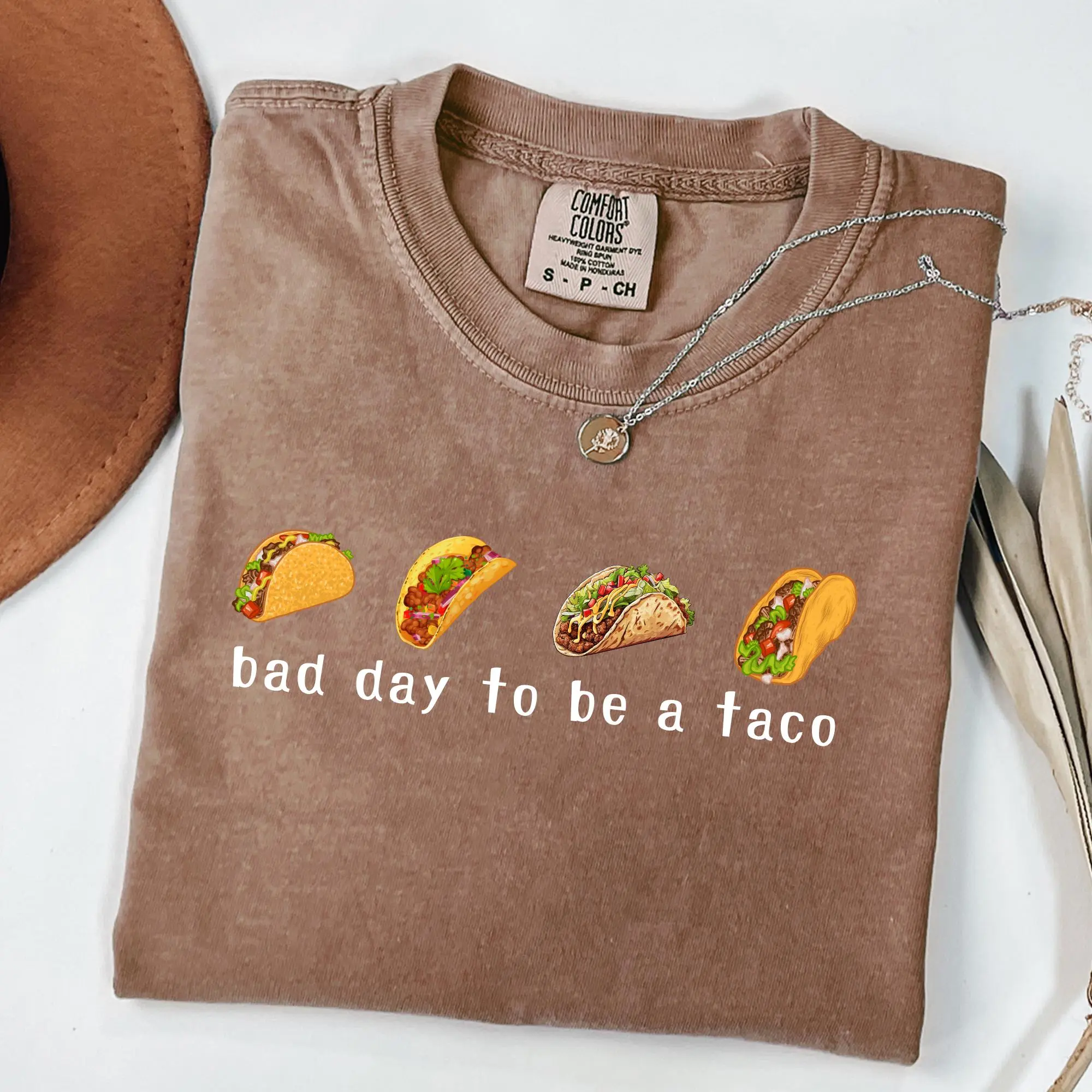 Comfort Colors, Bad Day to Be a Taco, Funny Retro Taco, TACO T-Shirt ,Taco Tuesday Shirt, Taco Tee