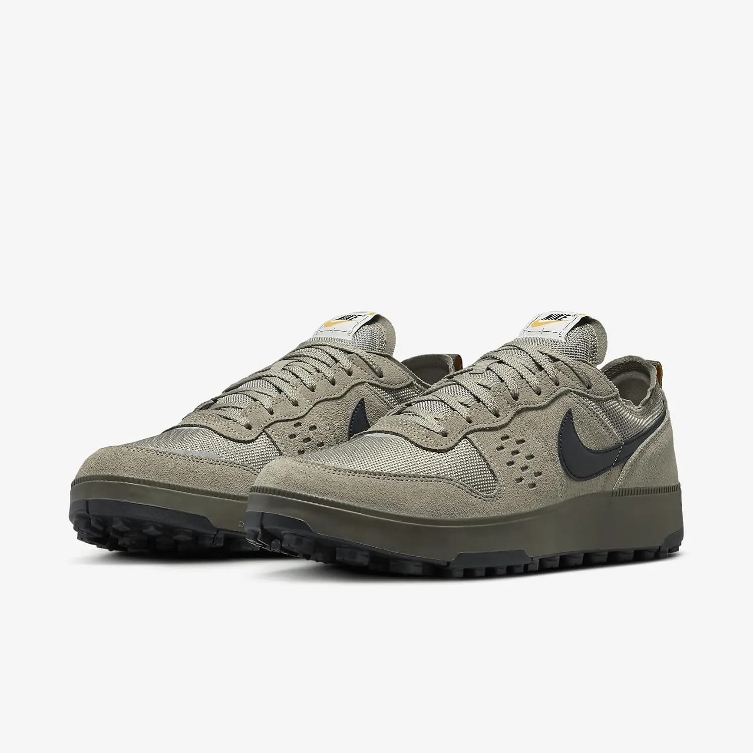 Nike C1TY “Surplus” Men's Casual Trainers, Light Army-Cargo Khaki-University Gold-Black, Athletic Look, Casual Wear, Mesh Upper, Cushioned Foam, Lace-Up Closure, Style FZ3863-300, Rubber Sole