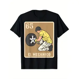 Summer t Shirts Gift The Man Drinker Card Mexican Lottery T-Shirt