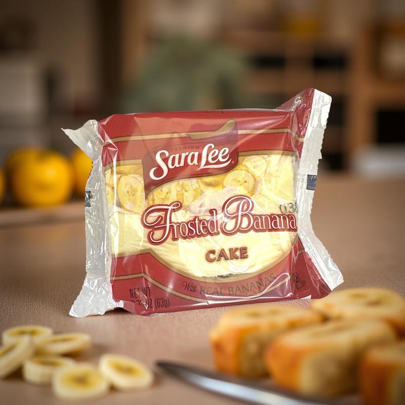Sara Lee Frosted Banana Cakes, Individually Wrapped, 2.25 Oz | Pack of 12