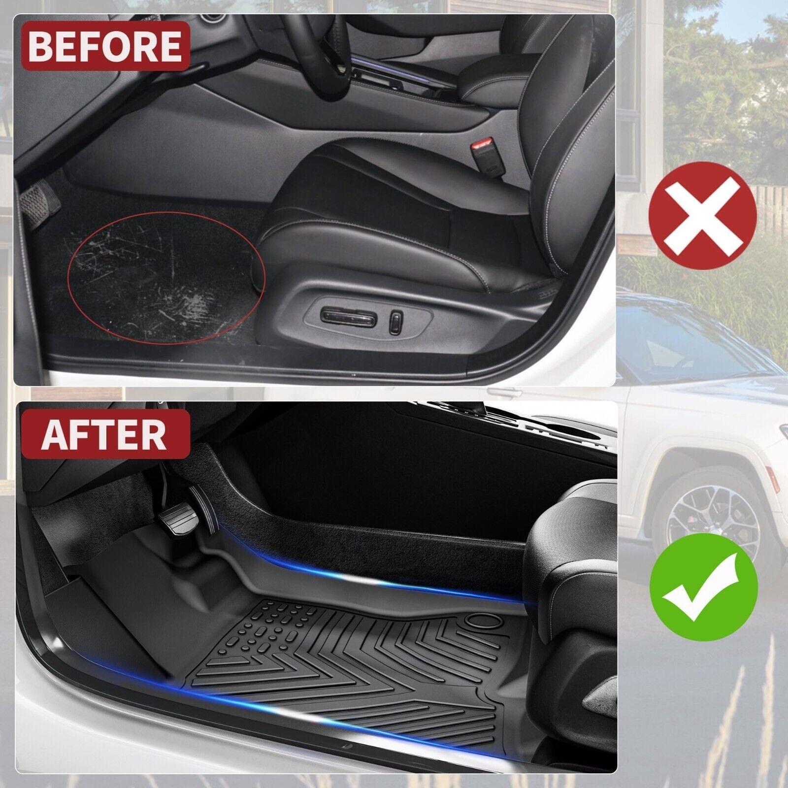 YITAMOTOR Floor Mats & Cargo Liner Fit for Jeep Grand Cherokee L 2021-2025 6 Seat, TPE All Weather Custom Fit Floor Liner for 1-3 Rows and Trunk Full Set Mats Automotive, Black(Without Center Console) YITAMOTOR Floor Mats & Cargo Liner Fit for Jeep Grand Cherokee L 2021-2025 6 Seat, TPE All Weather Custom Fit Floor Liner for 1-3 Rows and Trunk Full Set Mats Automotive, Black(Without Center Console)