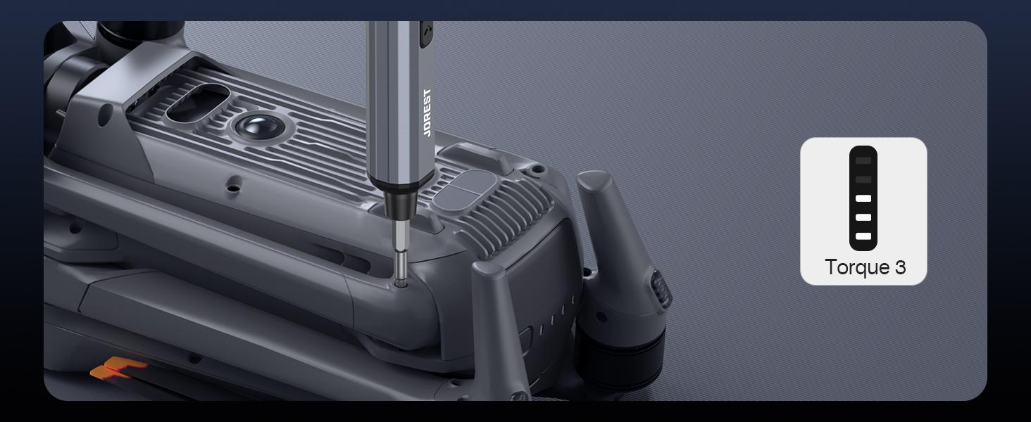 JOREST Mini Electric Screwdriver, Precision Set with 38-in-1 Magnetic Bits, 5 Torque Settings, LED Light, Repair Tool Kit for iPhones, Laptop, Drone, Game Console, Camera, Glasses, Watches, Toys