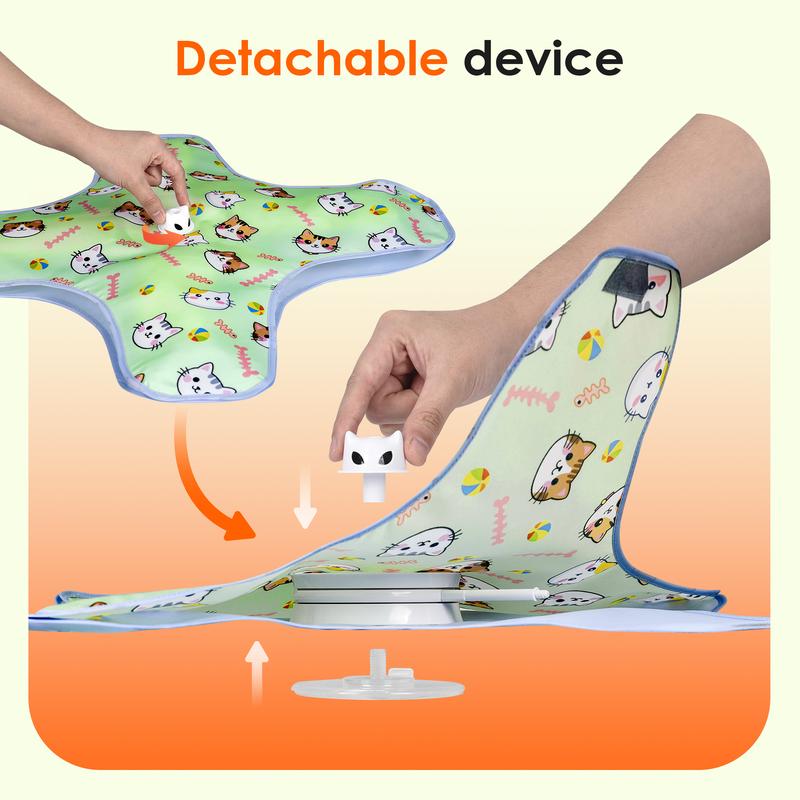 Chtoocy Hide and Seek Interactive Cat Toys,Moving Concealed Wand Feather, Rechargeable Cat Toy,Indoor Exercise Kicker for All Breeds Chtoocy Hide and Seek Interactive Cat Toys,Moving Concealed Wand Feather, Rechargeable Cat Toy,Indoor Exercise Kicker for All Breeds