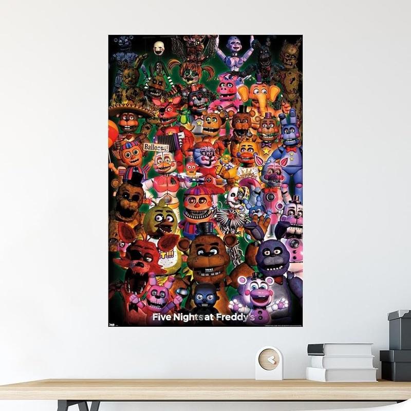 Trends International Five Nights At Freddy's Wall Poster Room Decor, Aesthetic Wall Poster For Home Decor