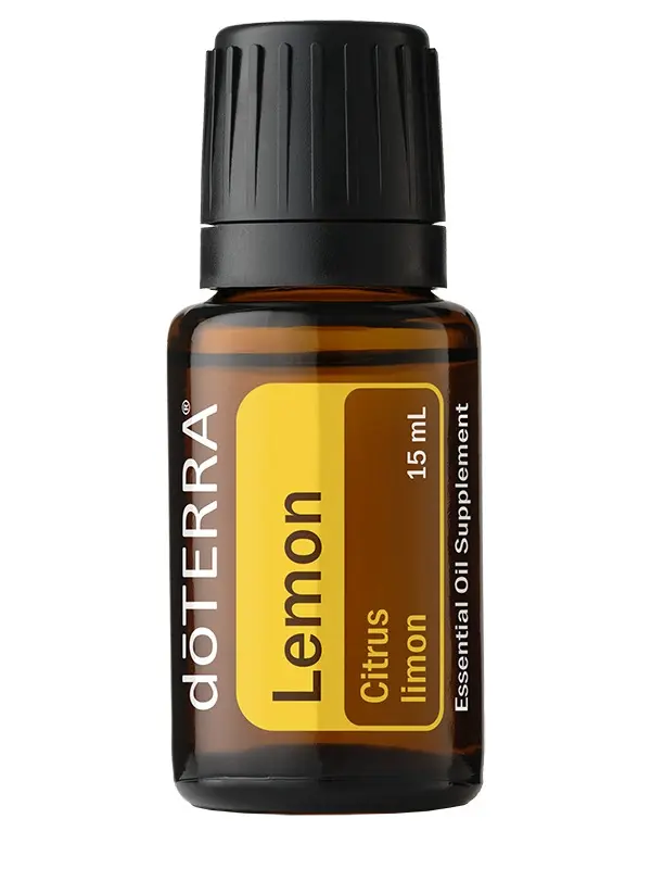 doTERRA 15ml Lemon Essential Oil – Therapeutic Aromatherapy, Mood Lift, Natural Cleaning, Skin Care, Hair Care, Cold & Flu Relief