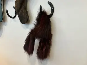 Red Knit Fox Collar