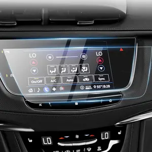 Canvcle 2 Pack Screen Protector for 2017-2024 2025 Cadillac XT5 and 2020-2025 XT6 8-Inch Touchscreen, 2025 Cadillac XT5 Accessories Navigation Protective Cover Tempered Glass Anti Glare Durable Smooth Protection