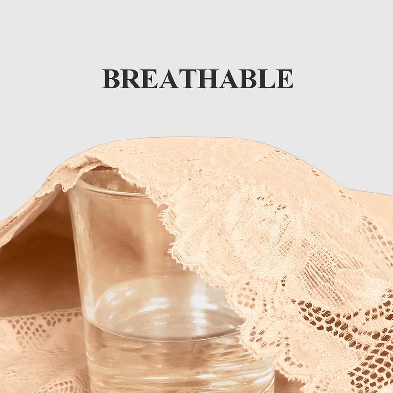 Morelect Cotton High Waist Panties for Women,5/7/10 Pcs Breathable Lace Trim Briefs,Soft Comfy Daily Wear,Elegant All Seasons Women's Underwear.