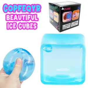 Nice Cube Blue 2.76in Berg Teenie Fidget Toy Stress Relief Toy-Fun & Relaxing for Kids and Adults(Blue)