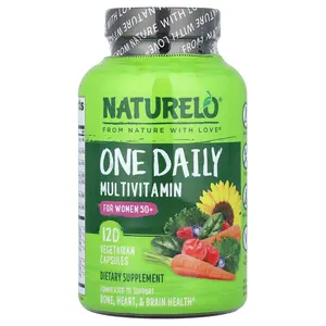 NATURELO One Daily Multivitamin, For Women 50+, 120 Vegetarian Capsules