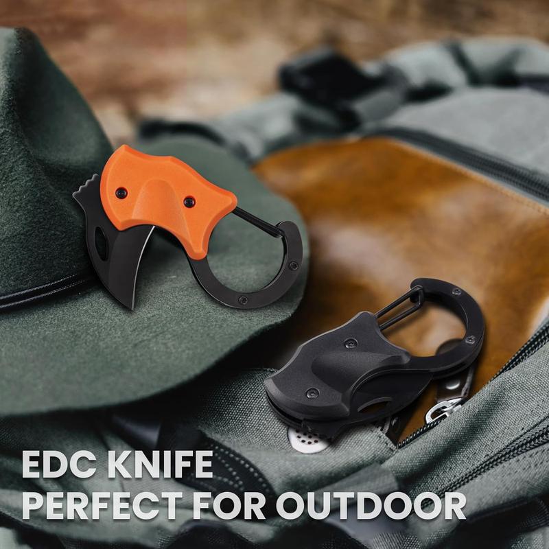 VAYWET Pocket Small Knife For Men Women Cool Folding Knife Box Cutter, EDC Toy Knives for Everyday Carry, Carabiner Mini Keychain Utility Knife Ideal Anniversary Birthday Christmas Gifts Gadgets Stocking Stuffers Box Cutter Outdoor Camping Fishing Hiking